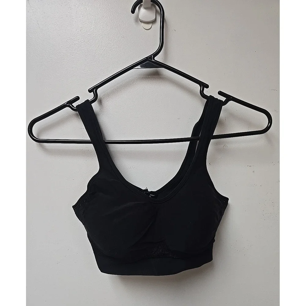 Truekind Daily Comfort Black Full‎ Coverage Wire Free Shaper Bra Size Medium